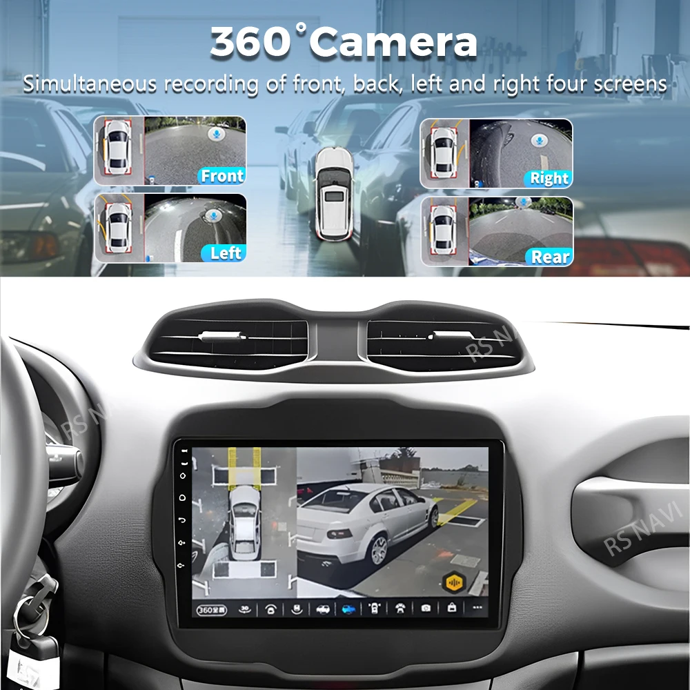 Android 16 For Jeep Renegade 2016 - 2020 2K QLED Android Car Radio Multimedia Video Player GPS AI Voice CarPlay 4G Stereo