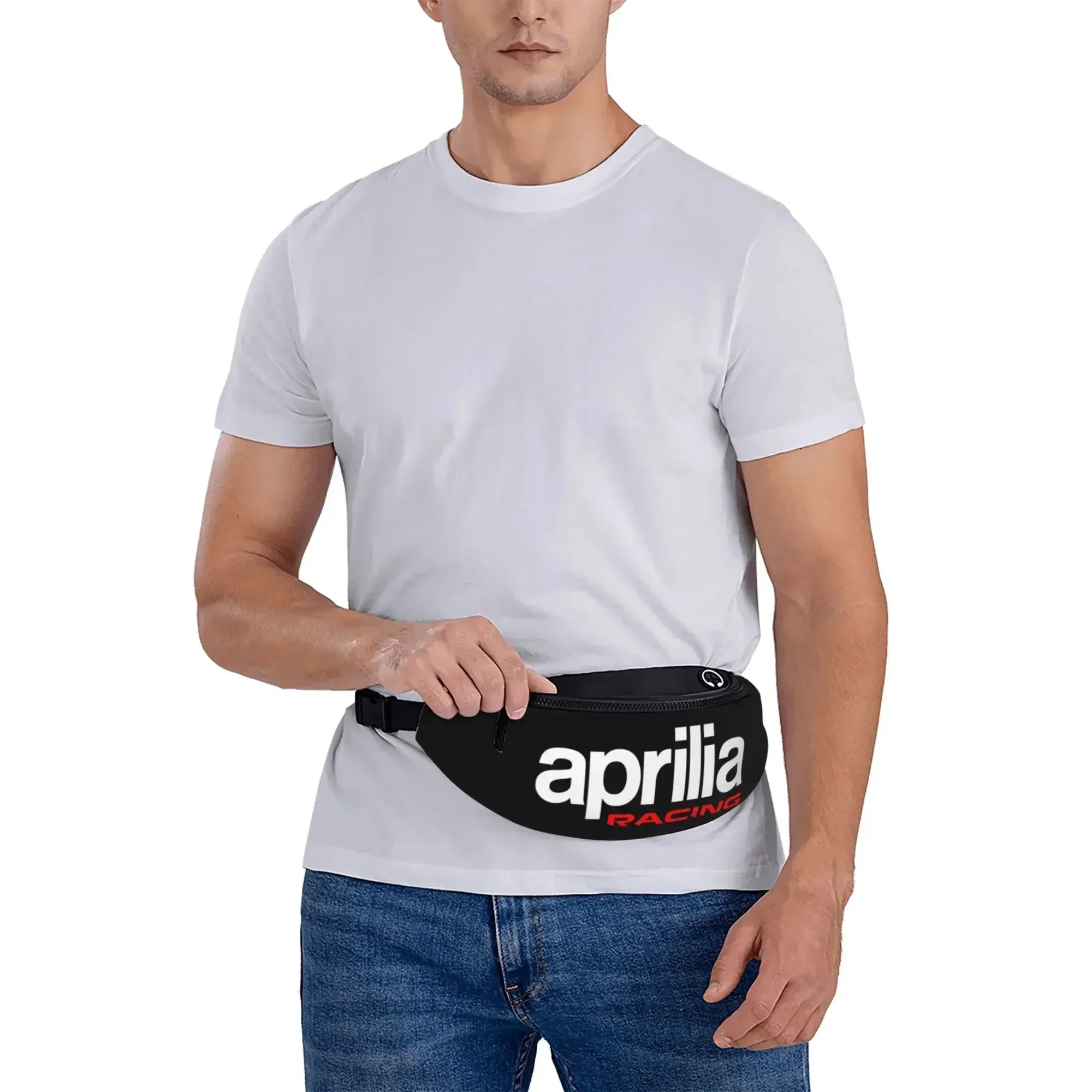 Aprilia Racing Fanny Pack for Men Women Unisex Casual Waist Bag for Running Hiking Travel Walking Sport Fishing Waist Packs