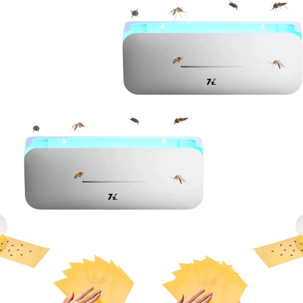 Lámpara Anti Mosquitos Eléctrica de 220V, Repelente de Insectos, Mata Moscas con Potencia 10W, Luz UV 365nm, Libre de Químico