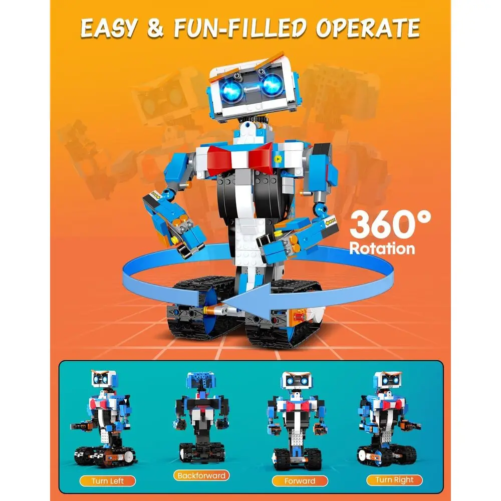 Kits de robot STEM para niños de 8 a 12 años: juguetes educativos de codificación y control remoto para niños y niñas