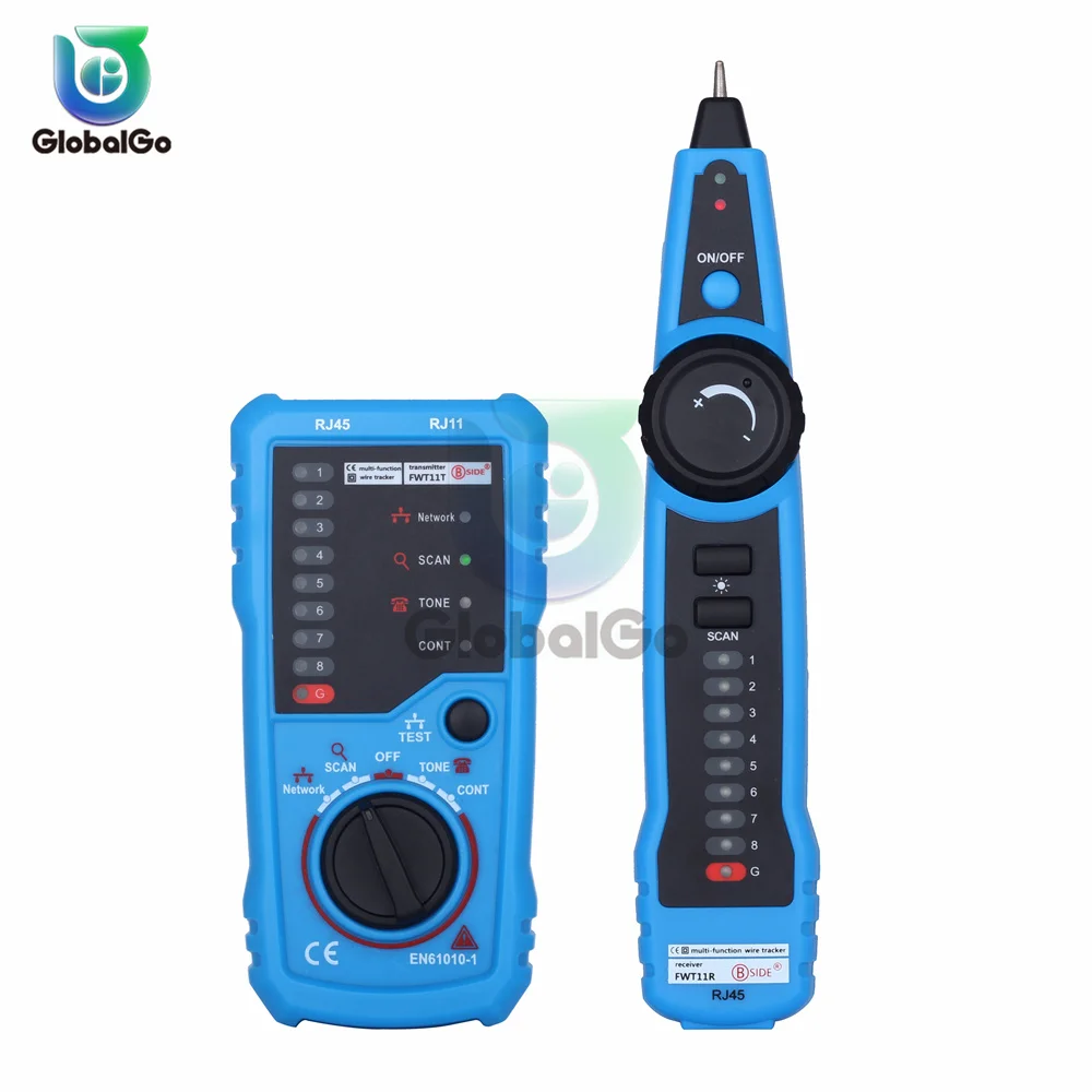 BSIDE FWT11 High Quality RJ11 RJ45 Cat5 Cat6 Telephone Wire Tracker Tracer Toner Ethernet LAN Network Cable tester Line Finder