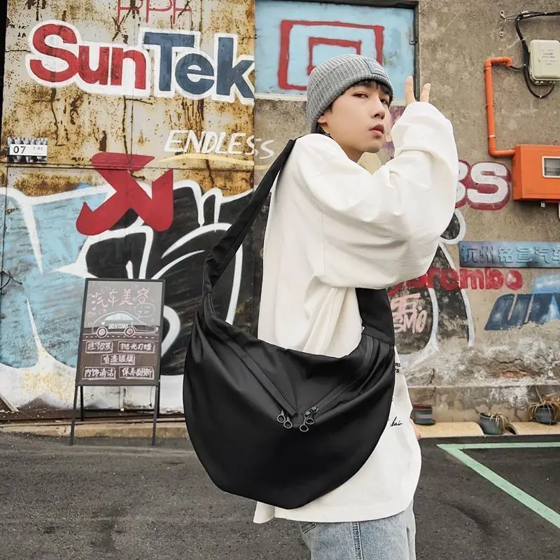 Work Crossbody Women Dumpling Black Class College Student Casual Single Shoulder Bag Backpack For Men ANI