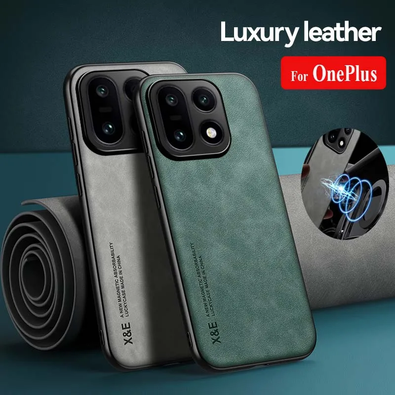 Stoßfest Fall für OnePlus 15 13 13R 13T ACE6 6T Schutzhülle Magnetische Auto Halter Telefon coque Fundas Für OnePlus Nord5 CE5