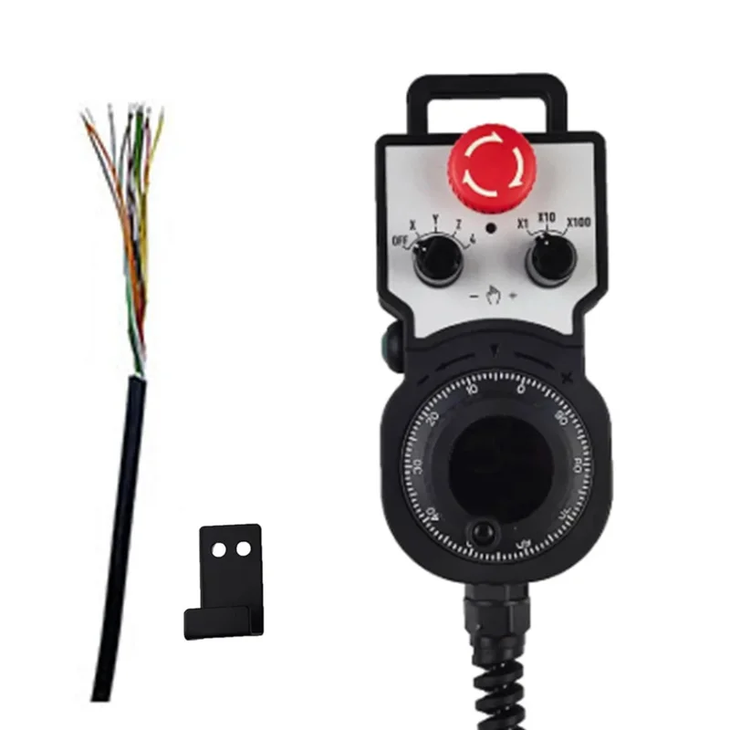 Volante electrónico cnc estándar 5v mpg 4/5/6 ejes mach3 sistema de control de movimiento volante electrónico de parada de emergencia