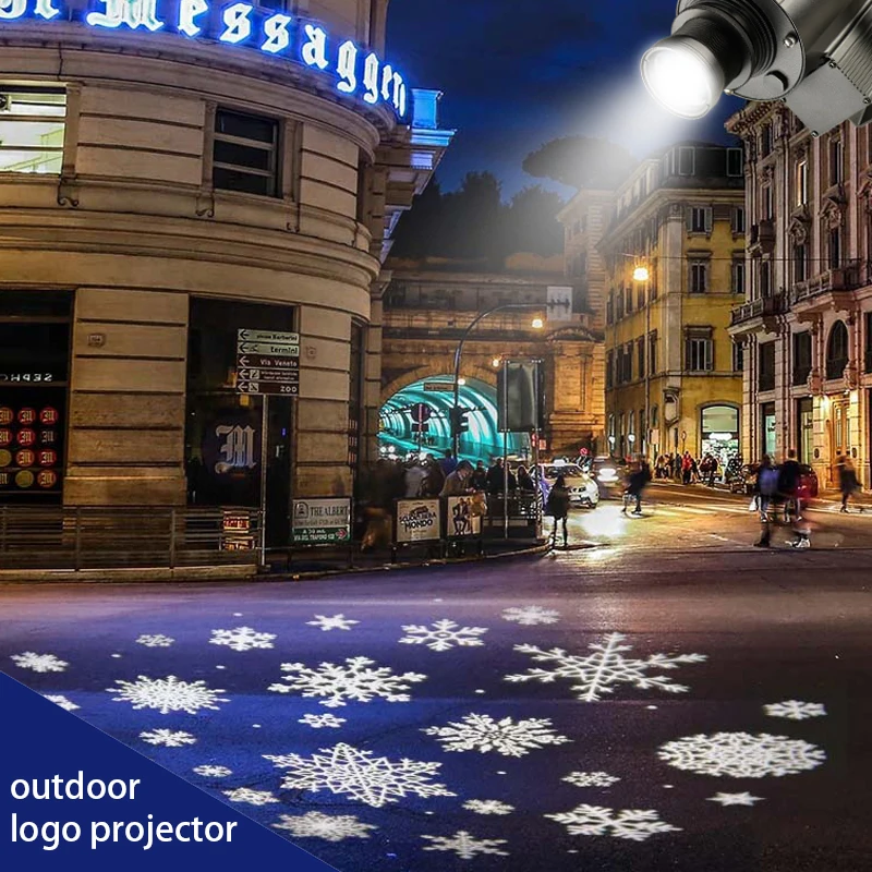 

Outdoor Projector Free Custom Logo Gobo Projector 50W/80W/100W Outdoor Waterproof IP65 HD&Bright Advertising LED Projection