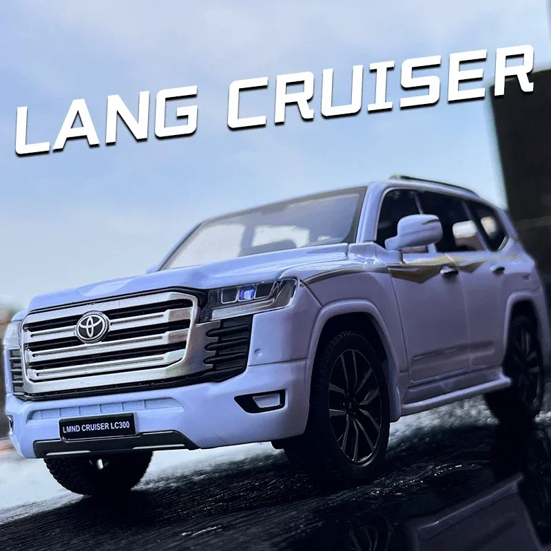 

1:24 Toyota LAND CRUISER LC300 Prado SUV Alloy Car Model Diecast Metal Toy Off-road Vehicles Car Model Simulation Childrens Gift