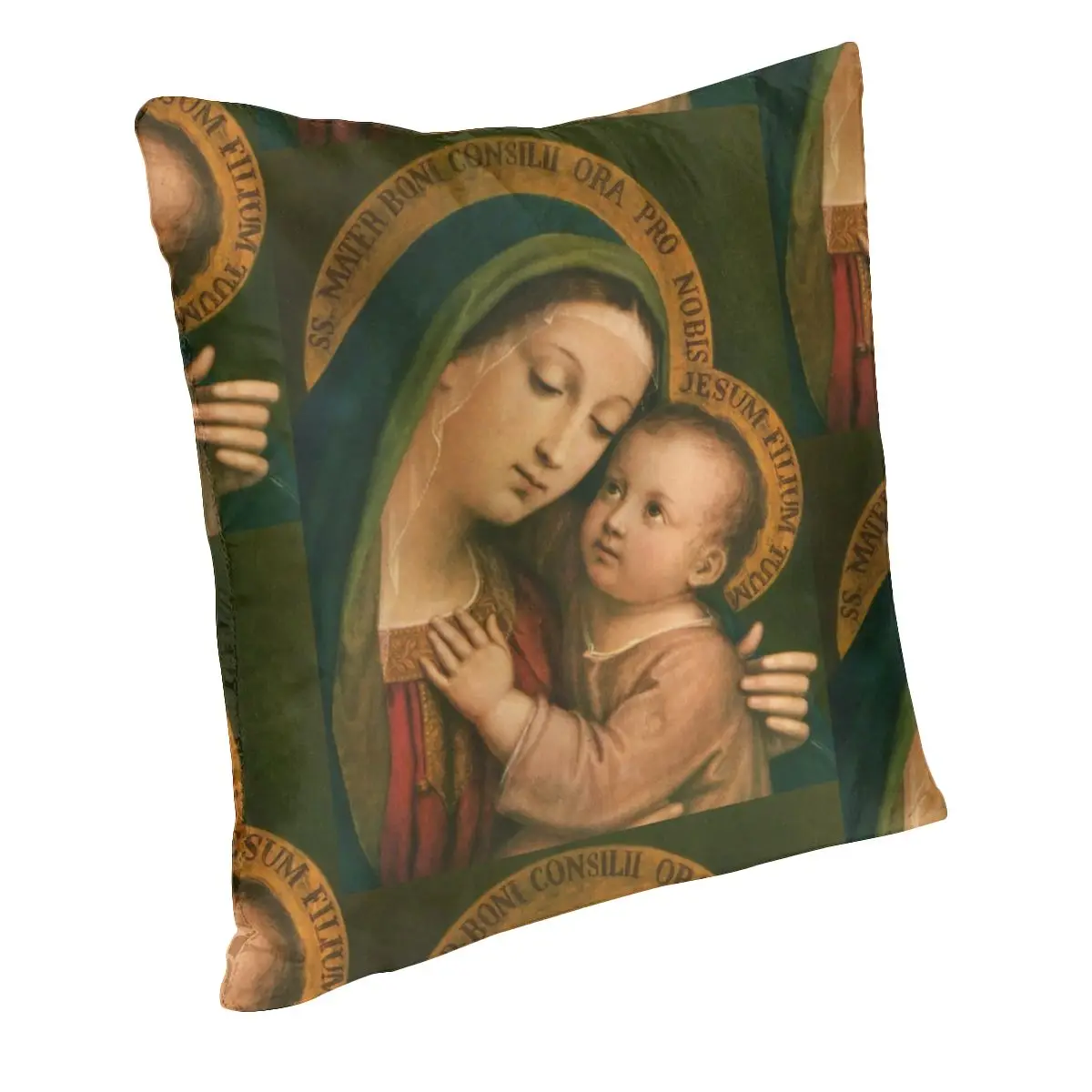 Our Lady Of Good Counsel Pillowcase Printed Cushion Cover Decorative Virgin Mary Pillow Case Cover Home Drop Shipping 40*40cm