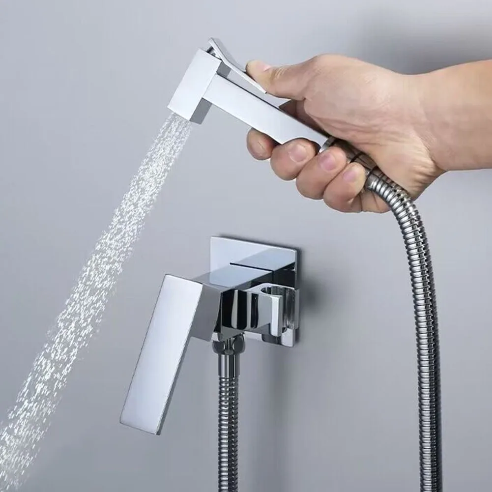 Bidet Faucet Shower Spray Head Shower Tap Water-saving 120cm Hose Bidet Faucet Chrome/Matte Black Ceramic Value