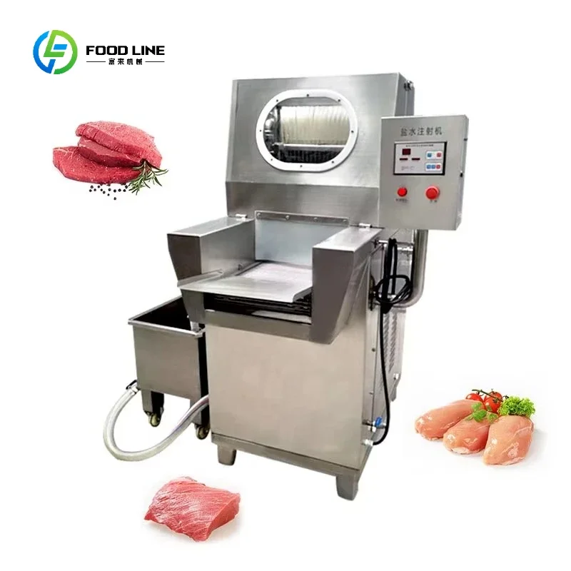 Marine Industry Saline Gun Chicken Meat Injector Syringe Salt Kit Needle Brine Inject Machine for Sale Customized