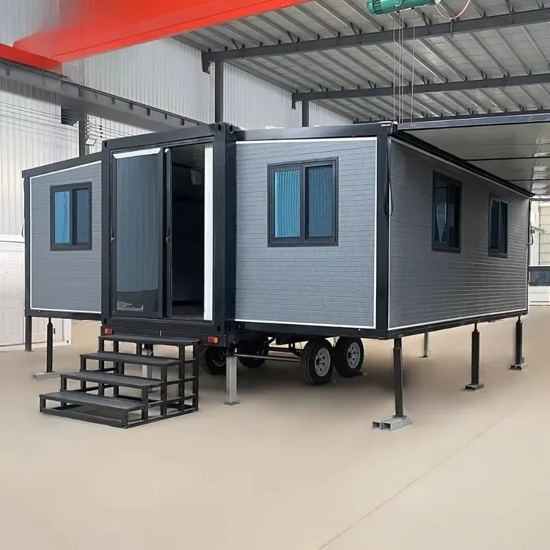 House Container Mobile Living Large  Prefab Home Comfortable Camping Caravan High Quality Tiny House RV Camper Travel Trailer