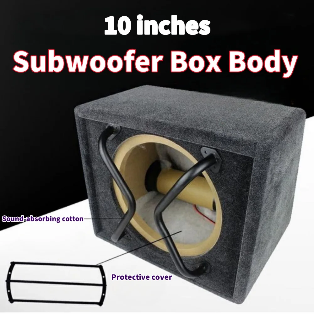 

DIY Vehicle Audio Modification, 1 Pcs10 - inch Subwoofer Empty Box, Wooden Shell for Car/Home Speakers