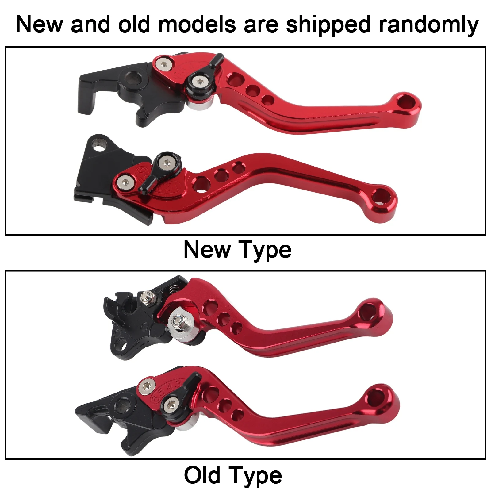 مقبض رافعة الفرامل، مقبض رافعة الفرامل، زوج من مقبض رافعة الفرامل للدراجة النارية من الألومنيوم باستخدام الحاسب الآلي #5
