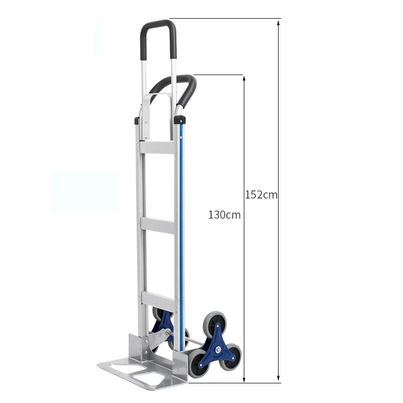 Aluminum Alloy Tiger Carts, Carts, Freight Carts, Two Wheeled Trucks, Climbing Stairs, Handcart 500 Thickened Household