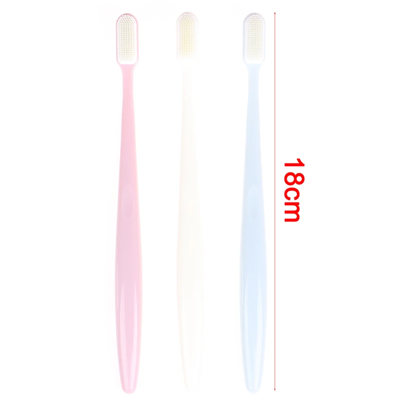 Brosse à dents portable en silicone pour adulte, hygiène buccale familiale douce et moyenne, modèle de brosse à dents domestique, soins bucco-dentaires, 3 pièces par ensemble