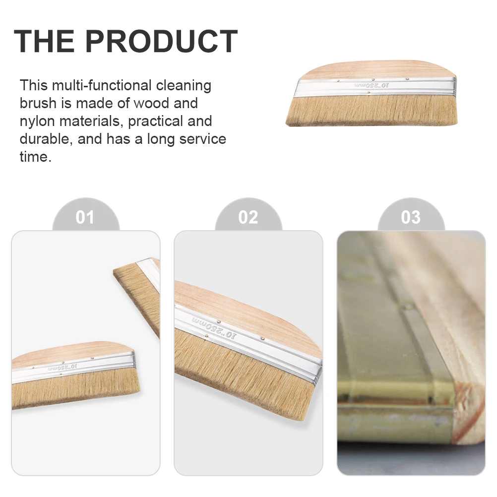 

Multi-functional Bristle Brush Wooden Handle for Painting Fitment Graffiti Home Cleaning Dedusting Durable Soft Bristles