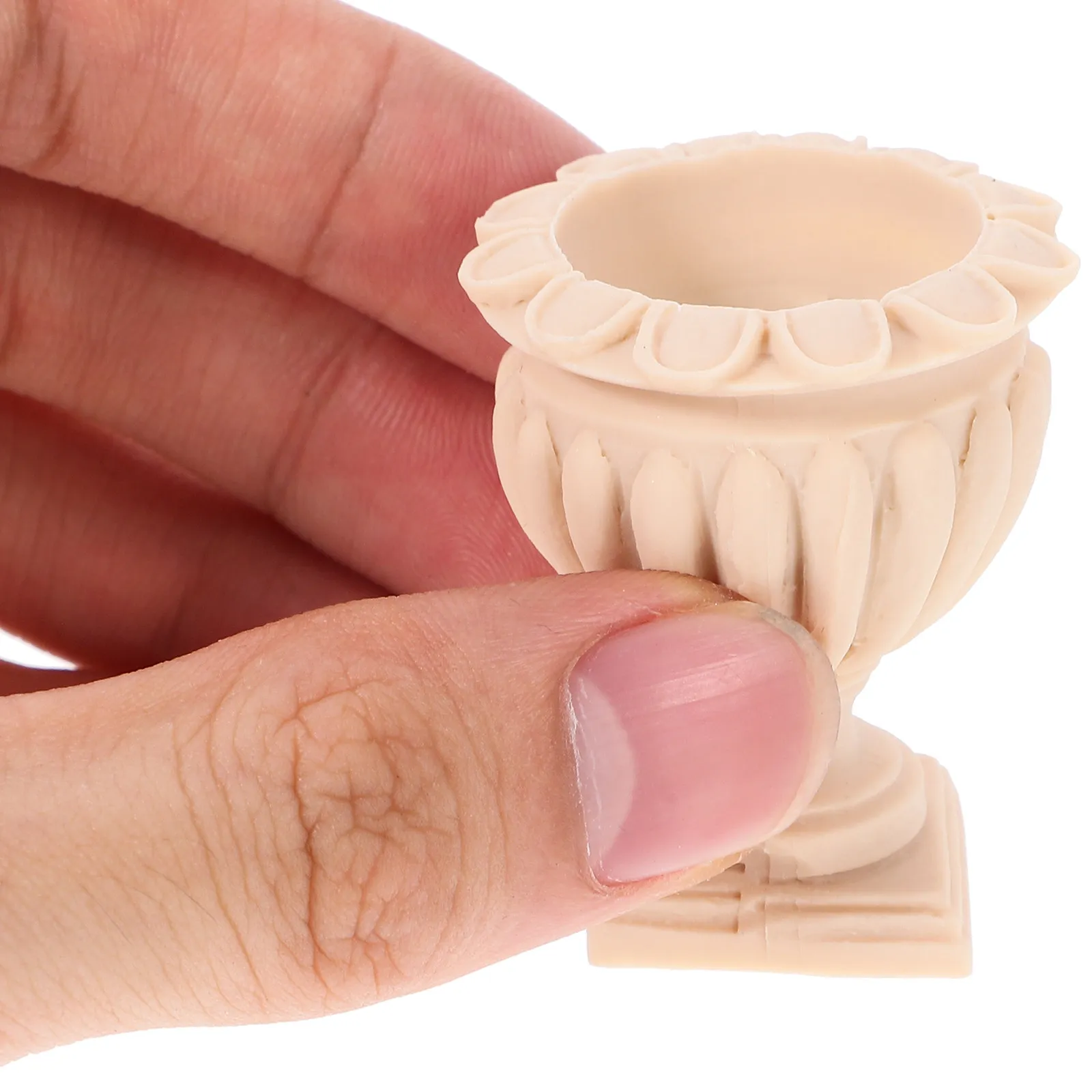 

Realistic Mini Roman Flower Pot for Small House Decor Countertop Planter Artistic Ornament Multi Functional DIY Gift Idea