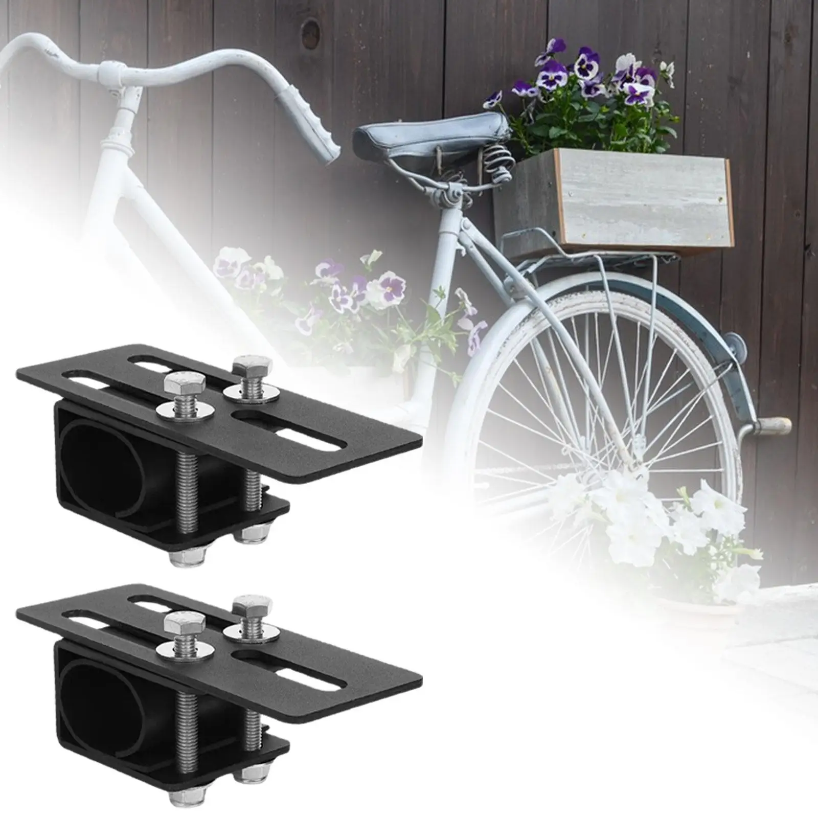 

2x Universal Car Luggage Roof Rack Light Bar Mounting Bracket Auto SUV Pickup Crossbar Lamp Clamp Stand Holder