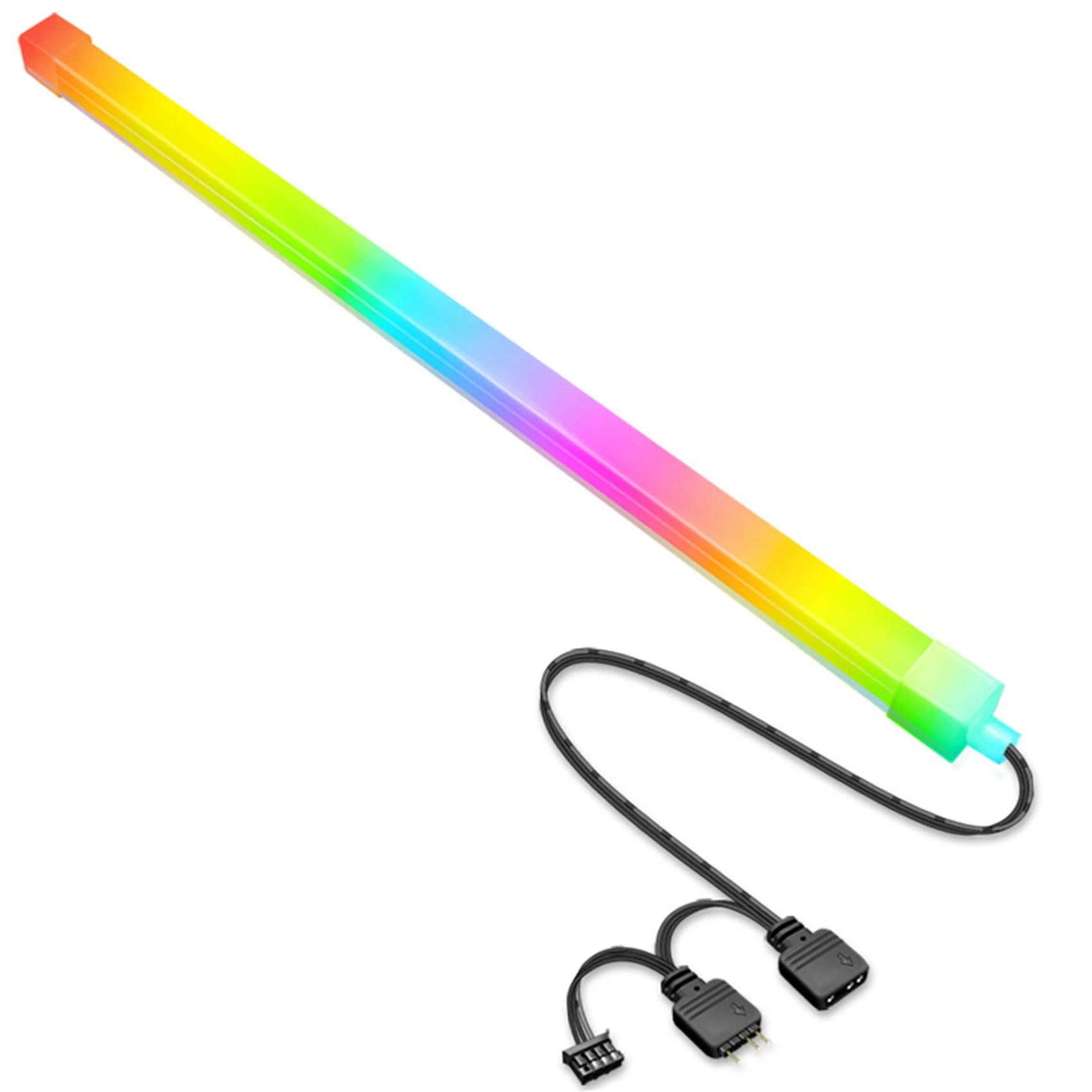 Coolmoon quadrado argb barra de luz computador caso decoração luz ambiente cor mágica barra luz led tira luz decorativa