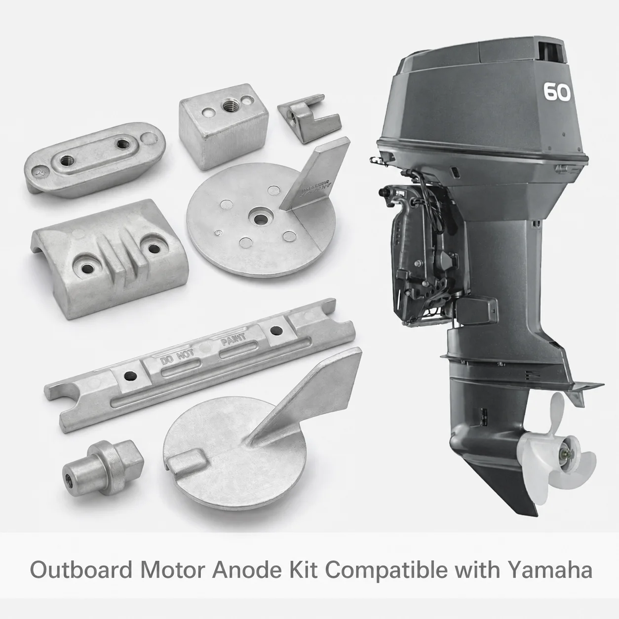 Sacrificial Anode Kit for Yamaha Outboard Motors Corrosion Protection