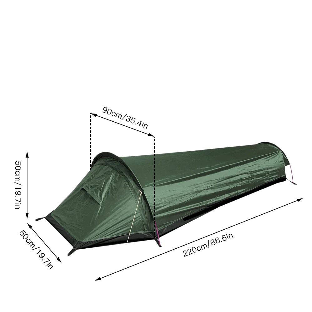 Ultralight Compact Sleeping Bag Single Layer Camping Tent Waterproof Portable Outdoor Gear for Adventure Travel