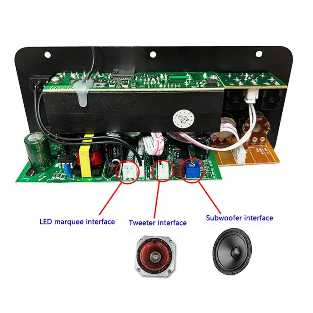 D10/ D10-II Bluetooth Versterker Board Aux Tf Kaart Usb 30-120W Voor 4 Ohm 40W Luidspreker 110V 220V 12V 24V Subwoofer Audio Amp Module