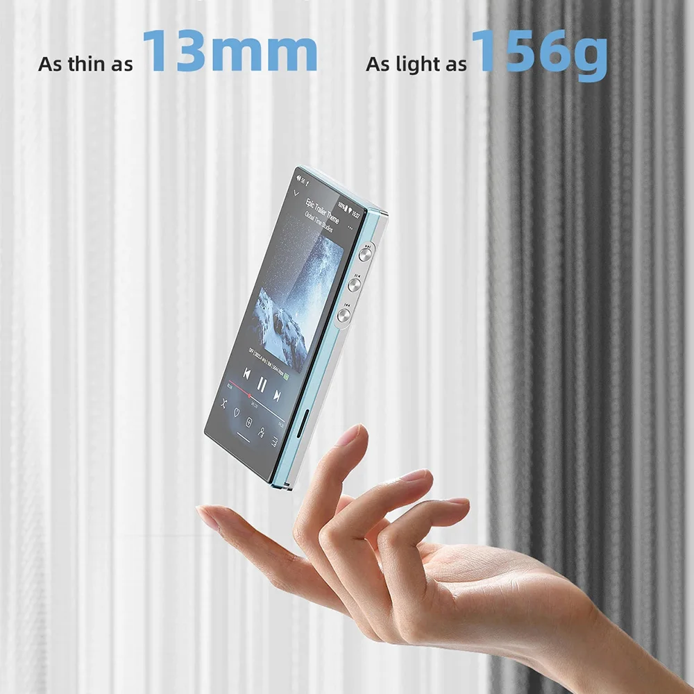 FiiO JM21 Reproductor de música de alta resolución MP3 Android 13 Reproductor de transmisión WiFi Bluetooth portátil Dual CS43198 USB DAC