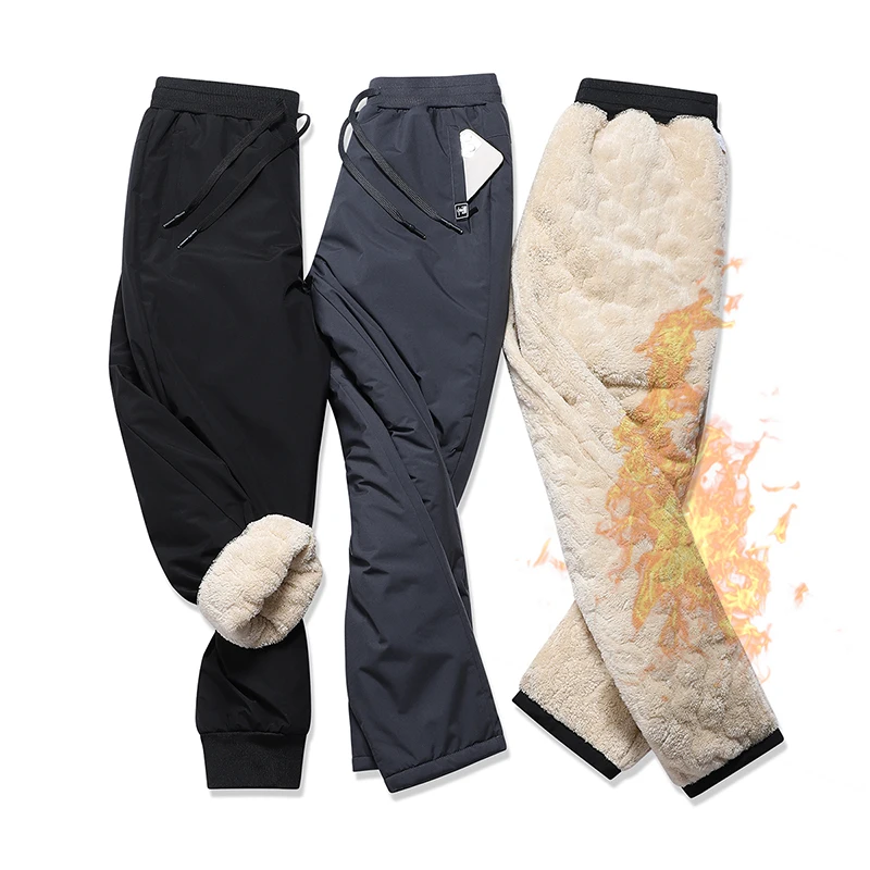 

Men's Business Casual Pants Fleece New Pants Winter Casual Loose Outdoor Casual Pants Men's Workwear New Style Fleece Pants