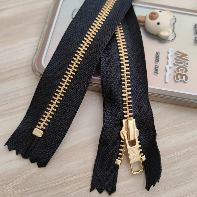 Imagem -02 - Ykk-fechar End Metal Zipper Fastener Calças de Bolso Botas Bolsa Alfaiate Acessórios de Costura Suprimentos 20 a 50cm 20 Pcs por Lote