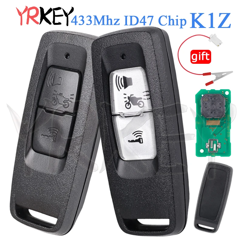 

Smart Car Key Motorcycle for Honda K1Z FORZA PCX160 NSS350 2021-2023 433Mhz ID47Chip 2 Buttons Remote Control Key Fob No Logo