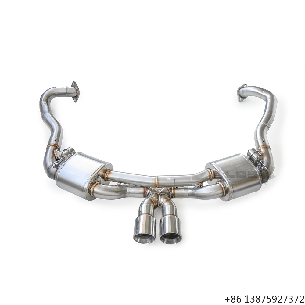 Valved Catback Exhaust System Stainless Steel for Boxster 981 2.7 2012-2016 High Performance Exhaust Pipe