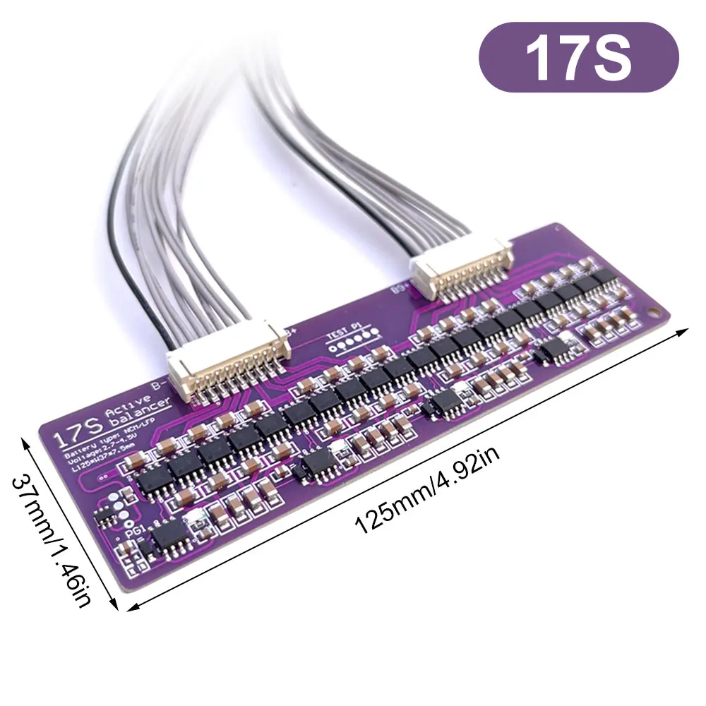 3S 4S 5S 6S 8S 14S 17S 21S Li-ion Lifepo4 LTO Batería de Litio Activo Ecualizador Balancer Board Módulo de Equilibrio Activo BMS 1.5A