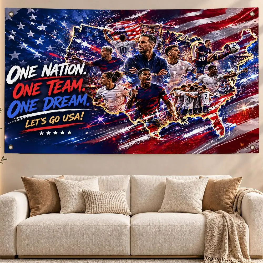 Elite Sports American Football Flags Aesthetic Wall Hanging Flag Banner Bedroom Living Room Home Decor Large HD