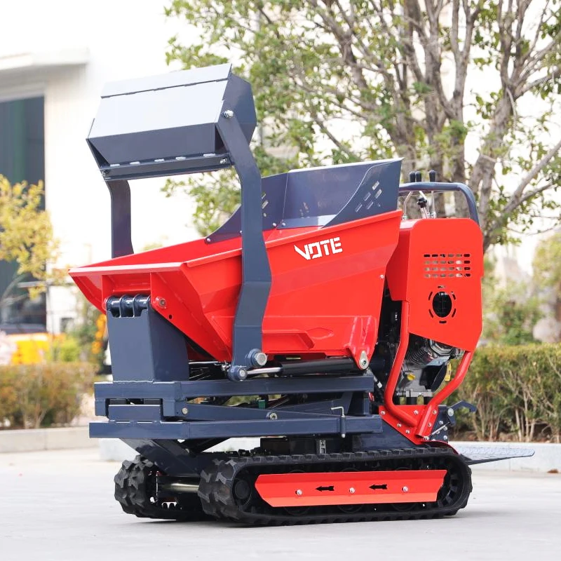 Customized For Garden Home Building Use Mini Dumper Diesel Agricultural Crawler mini dumper Hydraulic High Efficiency