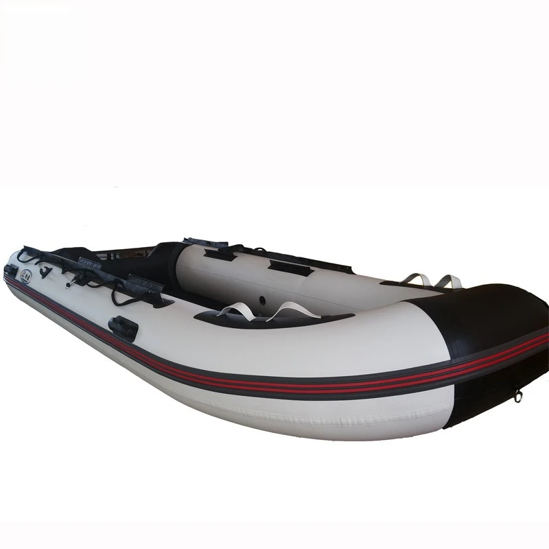 4 meters black and white rubber boat, fishing boat, assault boat