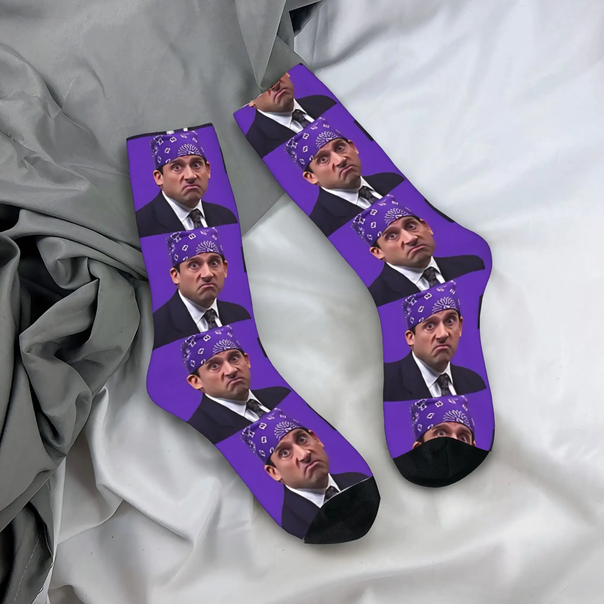 Women Men Socks Prison Mike  The Office Stockings Non-Slip Medium Soft Socks Autumn Harajuku Pattern Climbing Socks