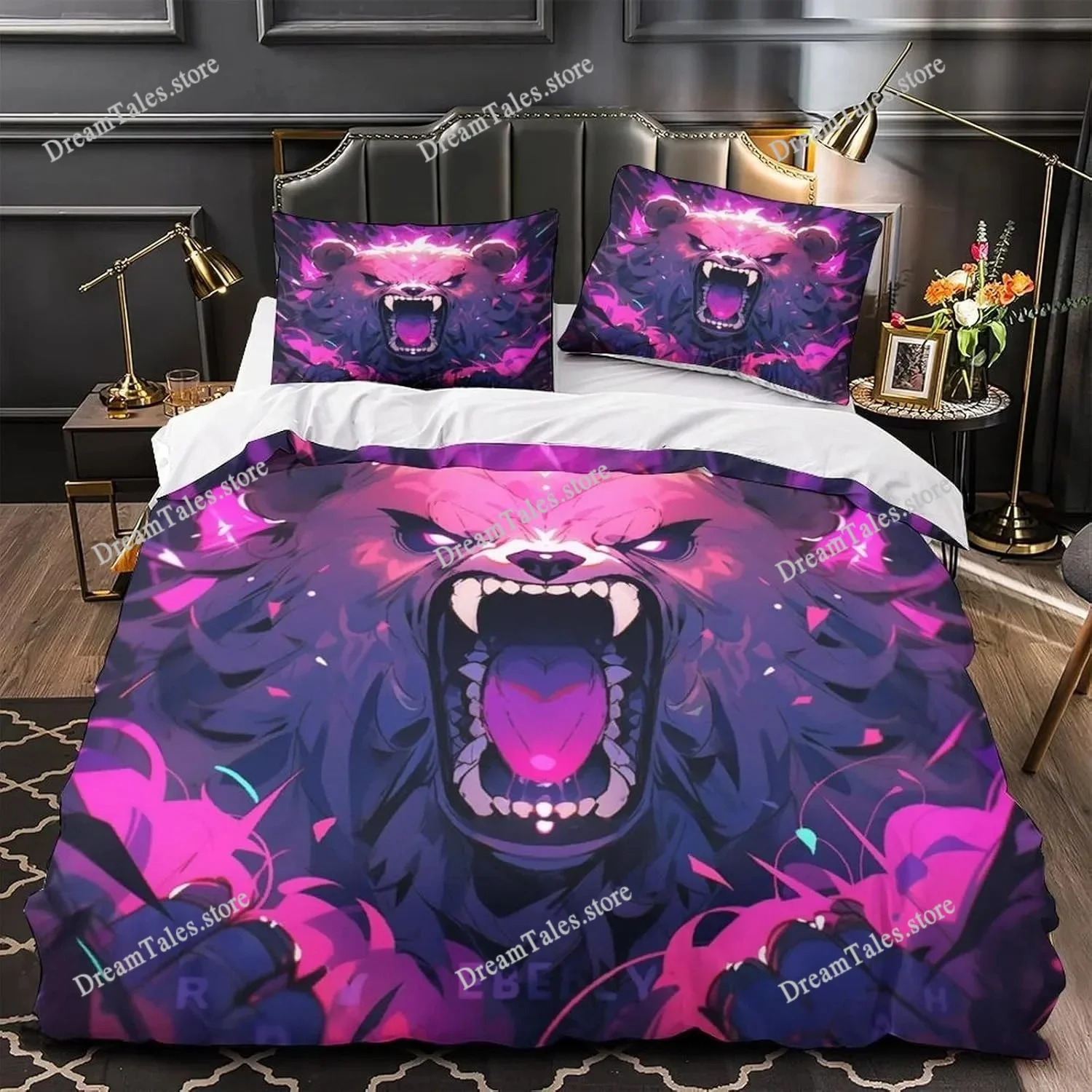 

3D Printed Premium Oil Painting Dolphin Duvet Bedding Set, Children's Adult Bedding Set, Zipper with Pillowcase Bed Set, Double