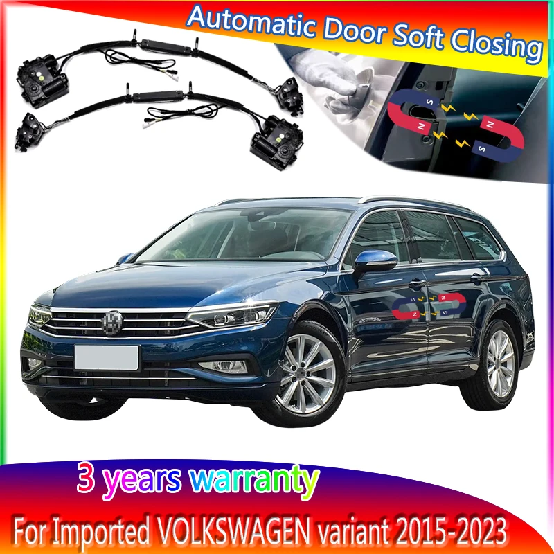 4pcs Car Soft Close Door Latch Pass Lock Actuator Electric Absorption Suction Silence Closer For Volkswagen variant 2015-2023