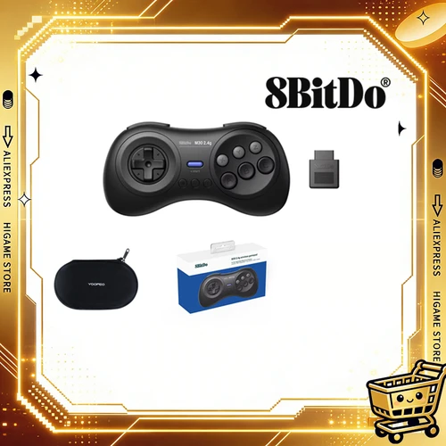 Mando inalámbrico 8BitDo M30 2.4G para Sega Genesis y Sega Mega Drive originales - Sega Genesis