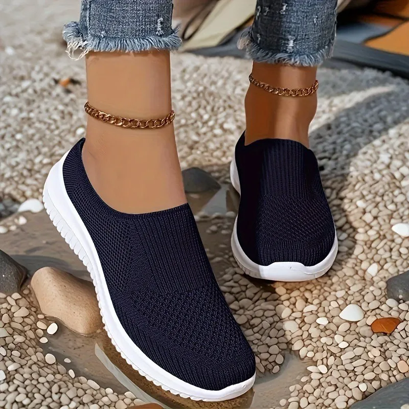 Summer New Shallow Mouth Flats Women's Casual Single Shoes Plus Size Ultra Light soft sole woman Shoes  Women's Half Slippers