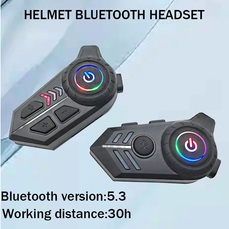 X10 / X20 Wireless Bluetooth5.3 Motorcycle Helmet Intercom Headset IPX6 Waterproof Intercomunicador Music Player Earphone