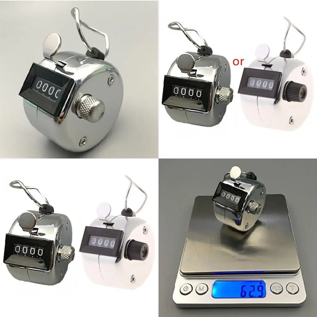 

Y1UD Lap Trackers Manual Clickers Metal Mechanical Count to 9999 for Sport for Coach