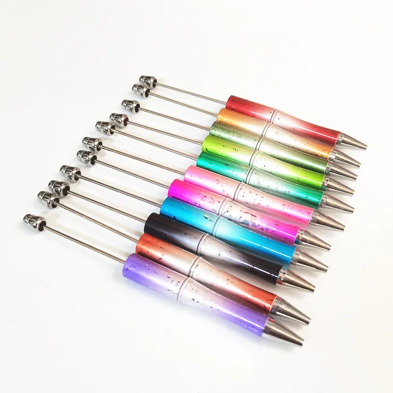 

20Pcs Glitter DIY Creative Cartoon UV Color Glitter Beaded Pens Visible Plastic Multi Color Pen Beadable Pen Japanese Stationery