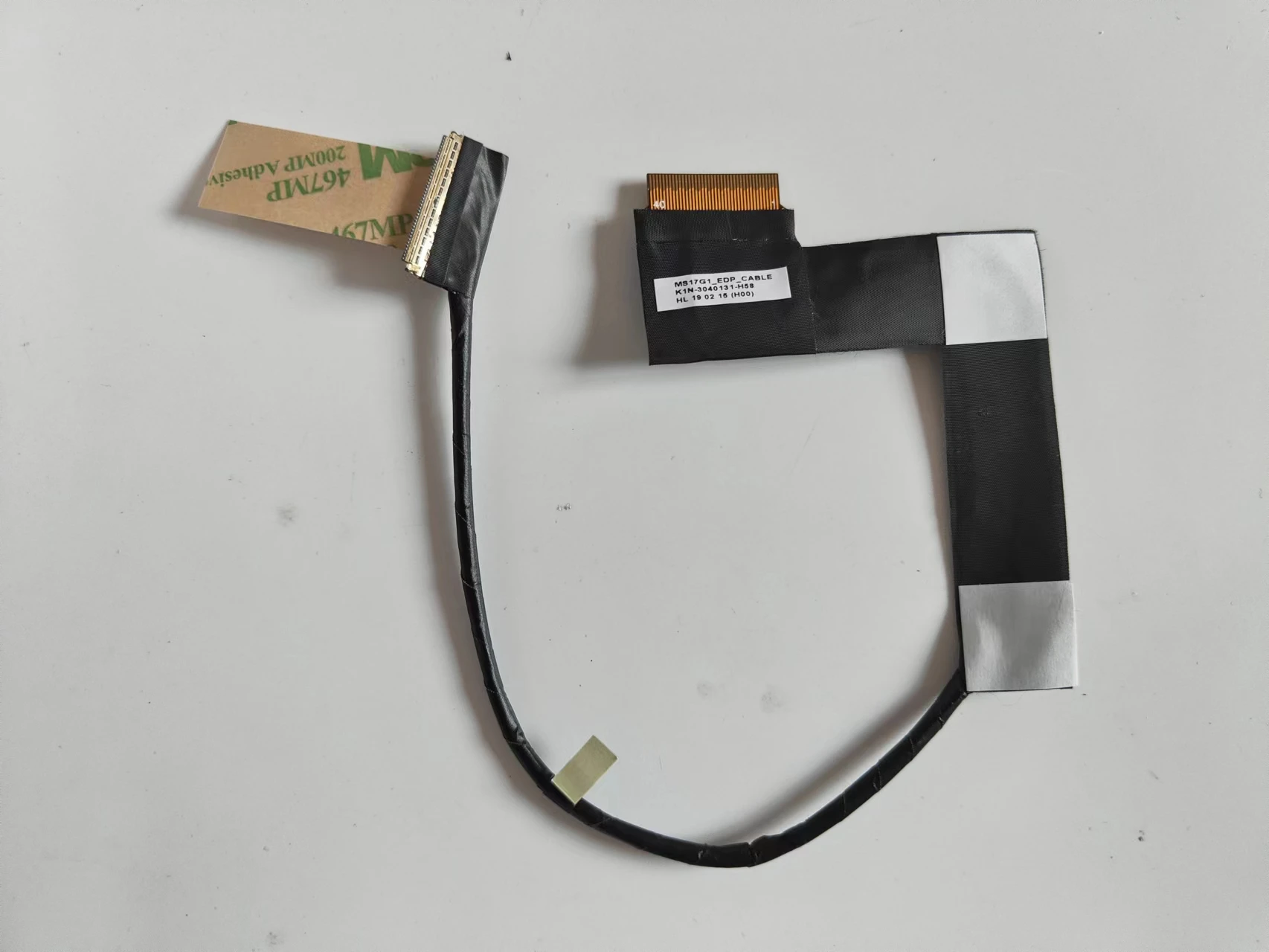 Imagem -02 - Cabo do Lcd Lvds Edp para o Portátil Cabo da Tela Plana Msi Gs75 Ms17g1 K1n3040131-h58 K1n-3040146-j36 144hz 40pin Peças Novas e Originais