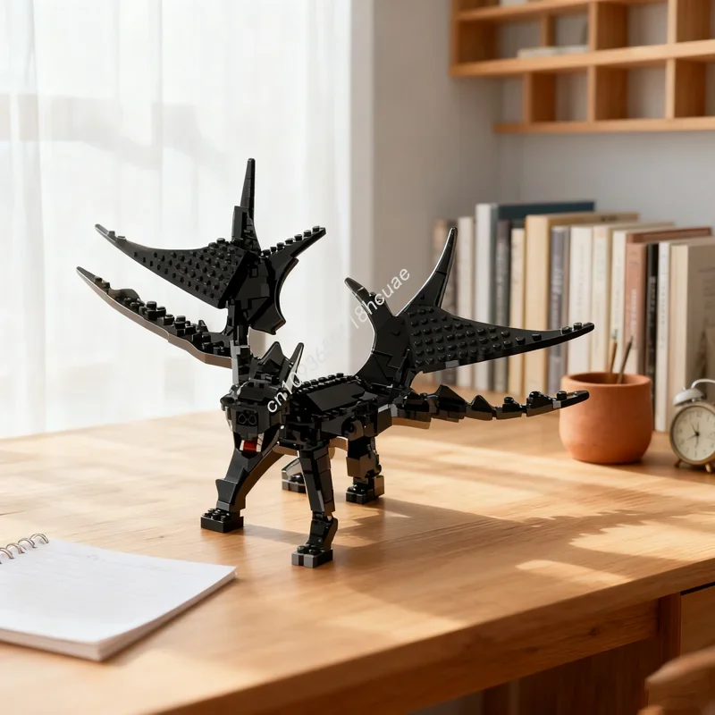 

440 деталей MOC: Конструктор «Дракон» – Сборная модель, креативная игрушка, идеальный подарок на Рождество и День рождения для детей