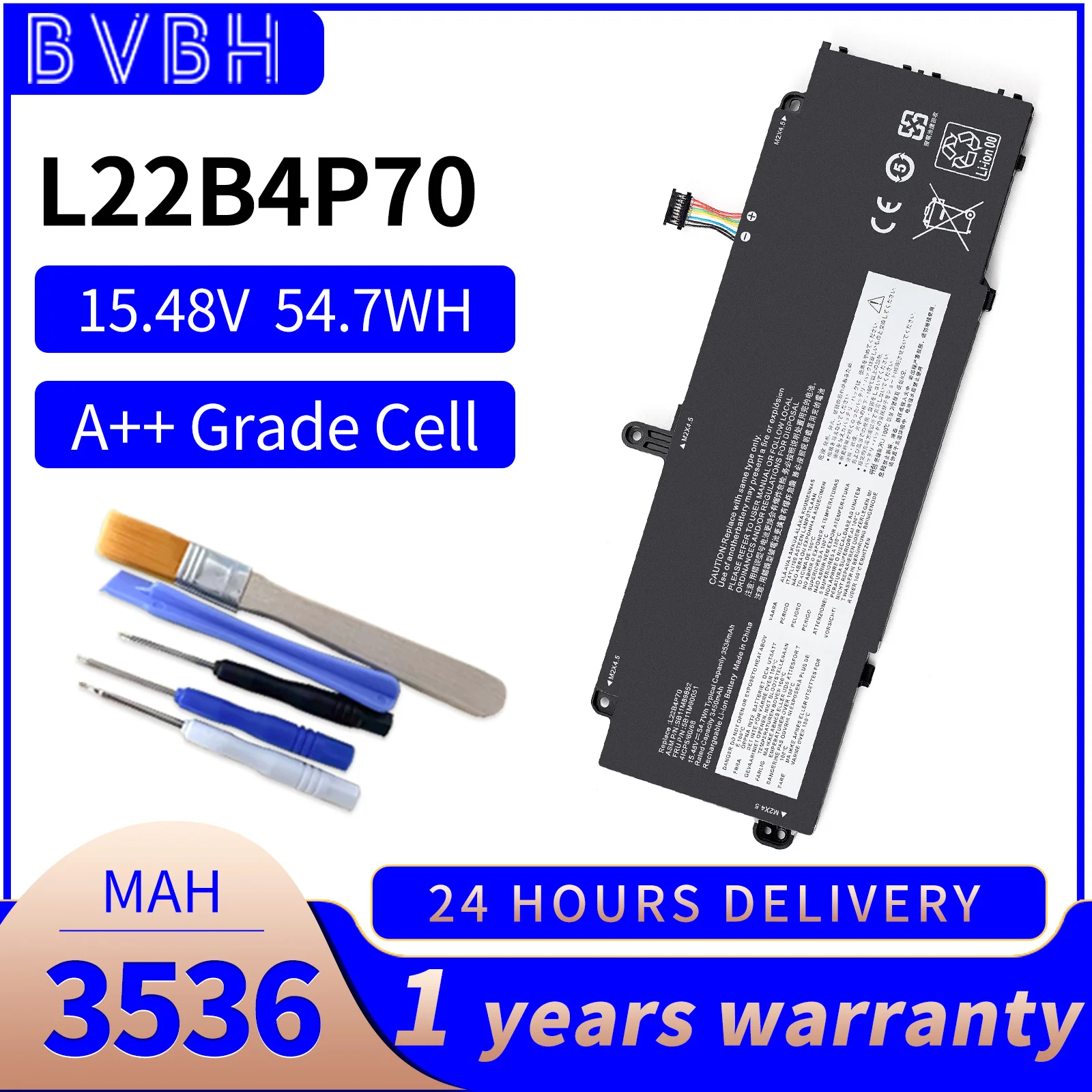 

BVBH L22B4P70,L22D4P70,L22C4P70 Battery SB11H56268,5B11H56367 For Lenovo Thinkpad X13 Gen 4 battery
