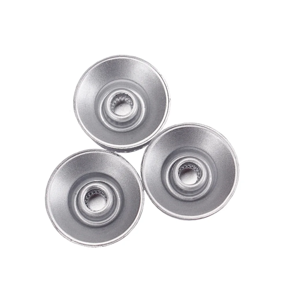 

3 PCS/ Set Guitar Volume Tone Control Knobs Rotary Knobs for Style Electric Guitar Parts Replacement (White)