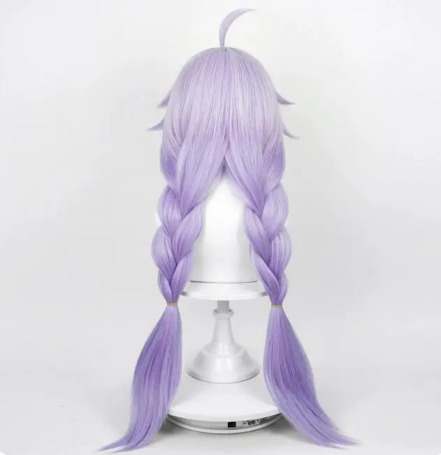 Wig Long Synthetic Straight Ombre Purple Gradient Cosplay Hair Wig for Party Comic Con