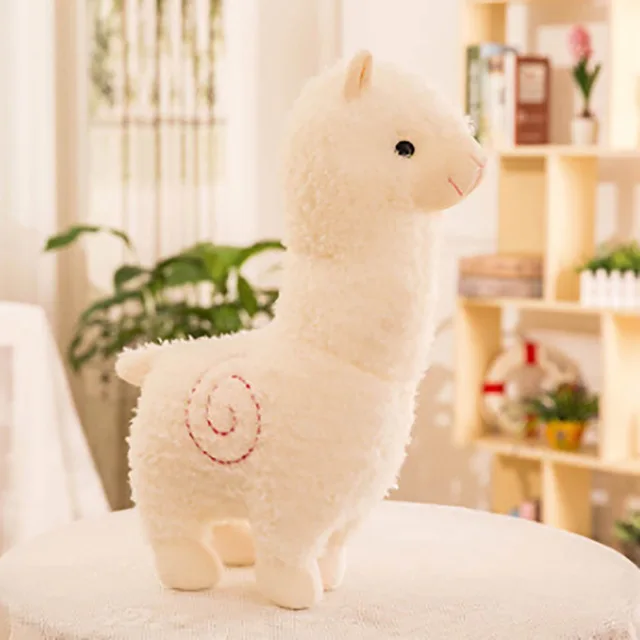 25cm Lovely Small Alpaca Plush Toy Stuffed Animal 5 Colors New Soft Sheep Doll Home Decor Kids Girl Birthday Christmas Gift image 3