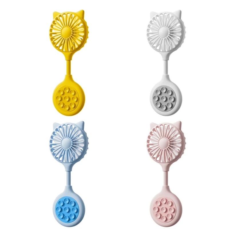 พัดลมตั้งโต๊ะพกพาสะดวก พัดลมพกพา พัดลมพกพาเนื้อ ABS พัดลมกลางแจ้ง พัดลมน้ำหนักเบา พัดลมพับได้พลาสติกพร้อมถ้วยดูด