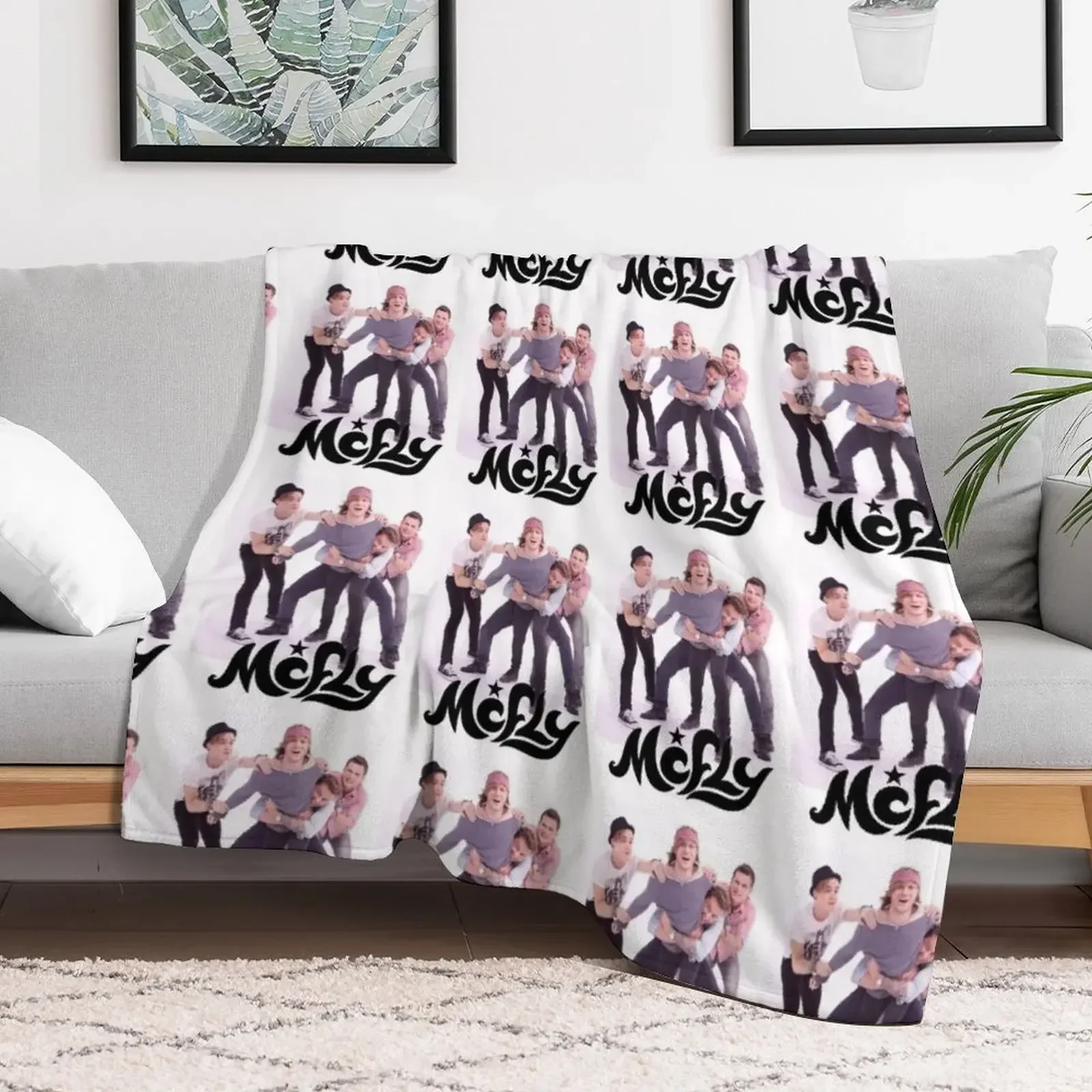 McFly Fun Band Merch Throw Blanket Single valentine gift ideas Quilt Blankets